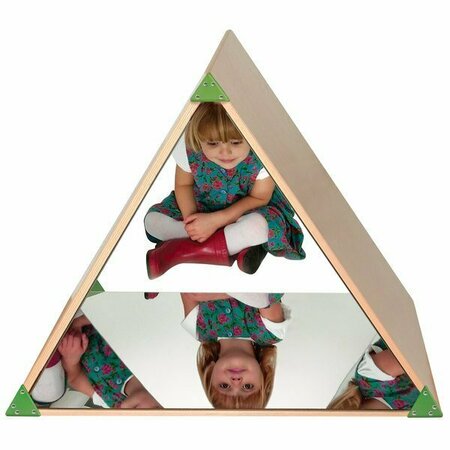 WHITNEY BROTHERS WB0719 30 1/4'' x 17 1/4'' x 26 3/16'' Children's Wood Mirror Tent 9460719